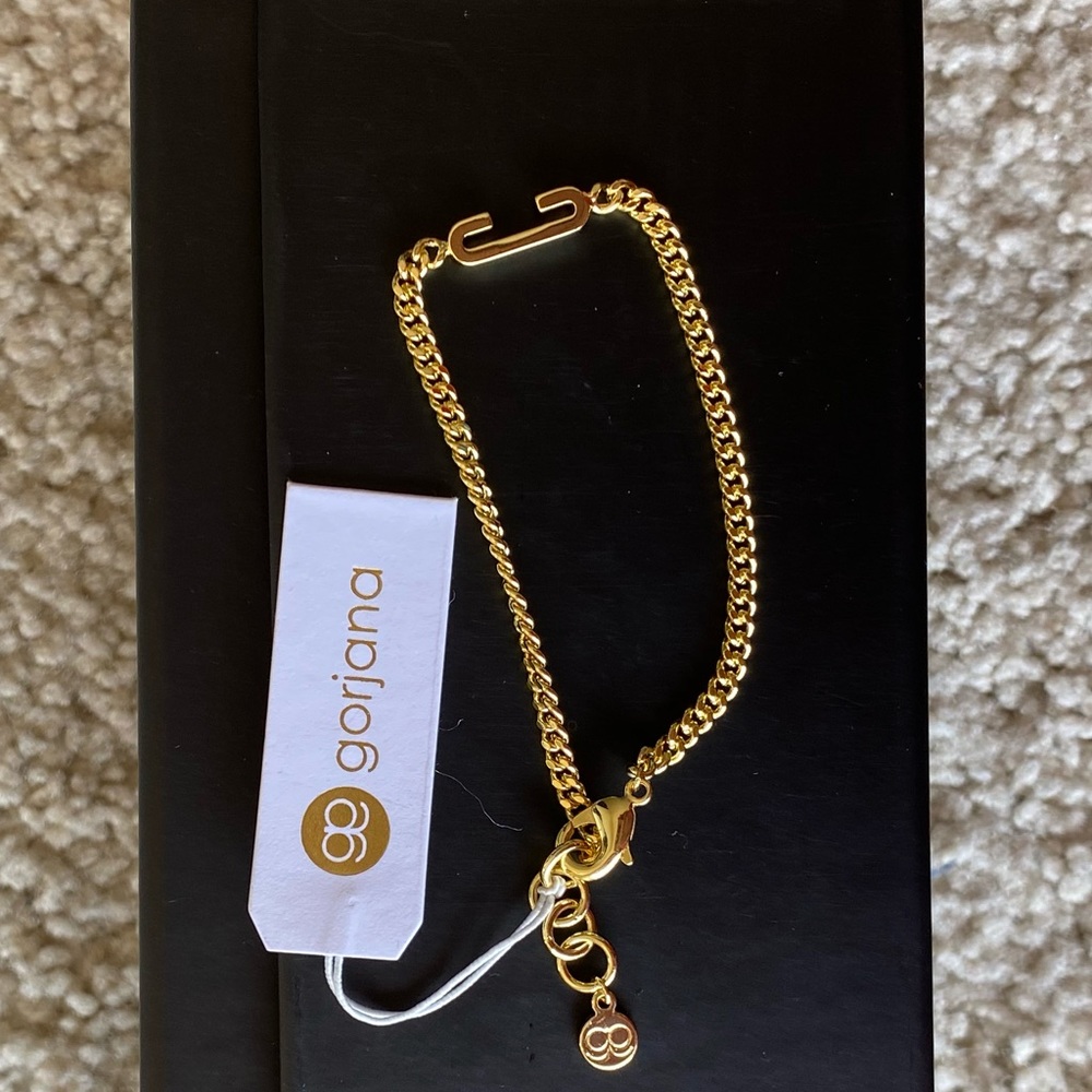 Gorjana Gold “C” Letter Bracelet
